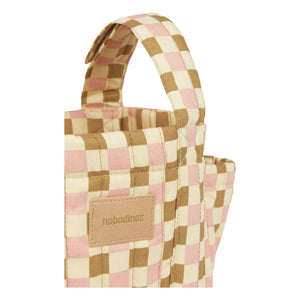 Nobodinoz - Bolso organizador para cochecito Hyde Park Mosaic | Rosa