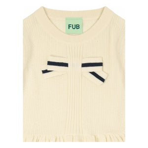 FUB - Camiseta de lazo Punto fino Algodón orgánico | Crudo