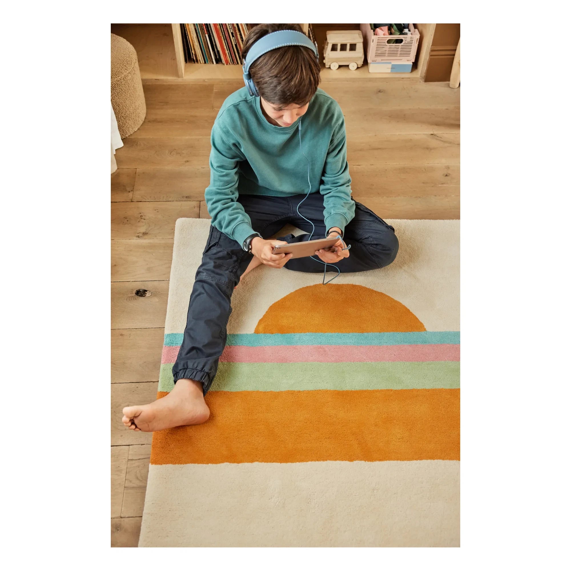 Bleuu-studio - Alfombra Puesta de Sol | Naranja