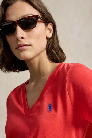 Camiseta básica de algodón Polo Ralph Lauren para mujer