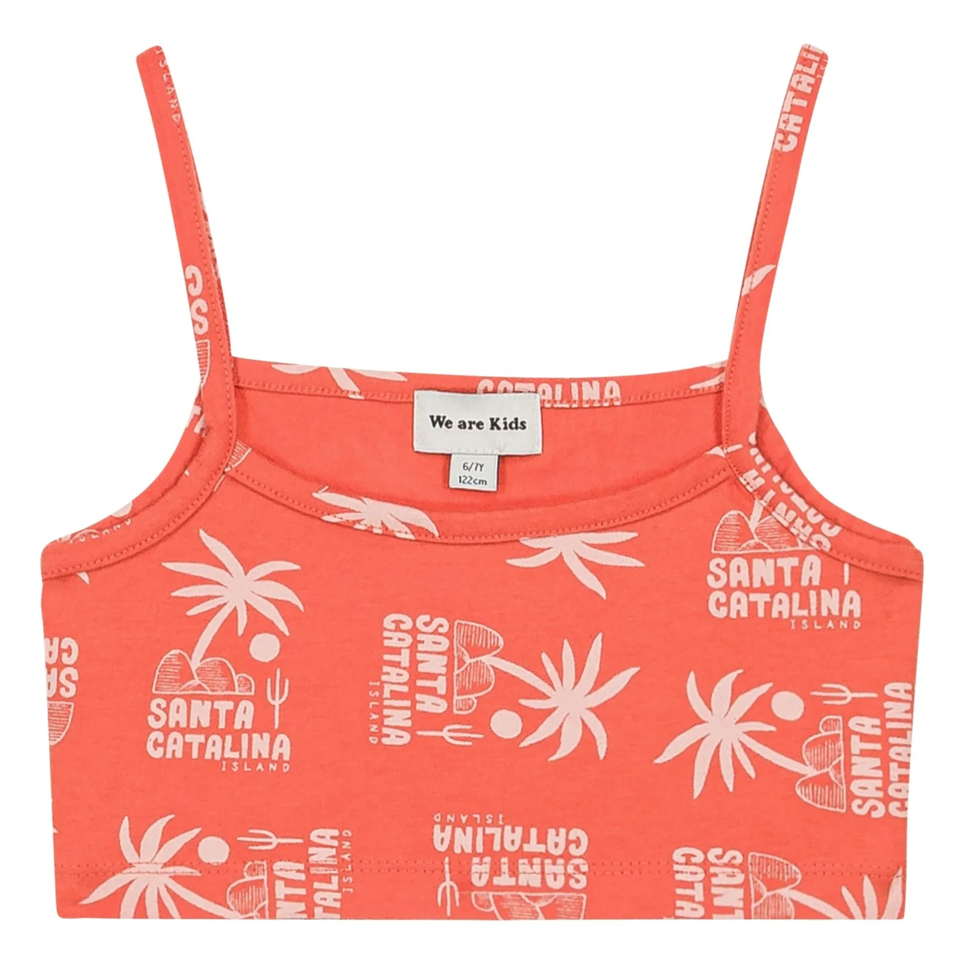 We Are Kids - Crop Top Vic Palmiers Algodón Orgánico | Naranja