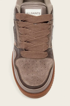 AllSaints Regan Plus Zapatilla Deportiva de Cuero de Perfil Bajo para Hombre