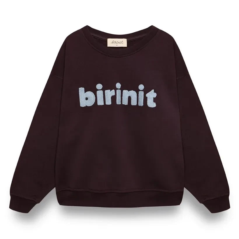 birinit - Sudadera de algodón orgánico Birinit | Ciruela