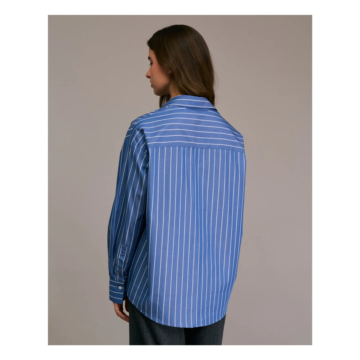 Diega - Camisa Rayada Cirilla | Azul