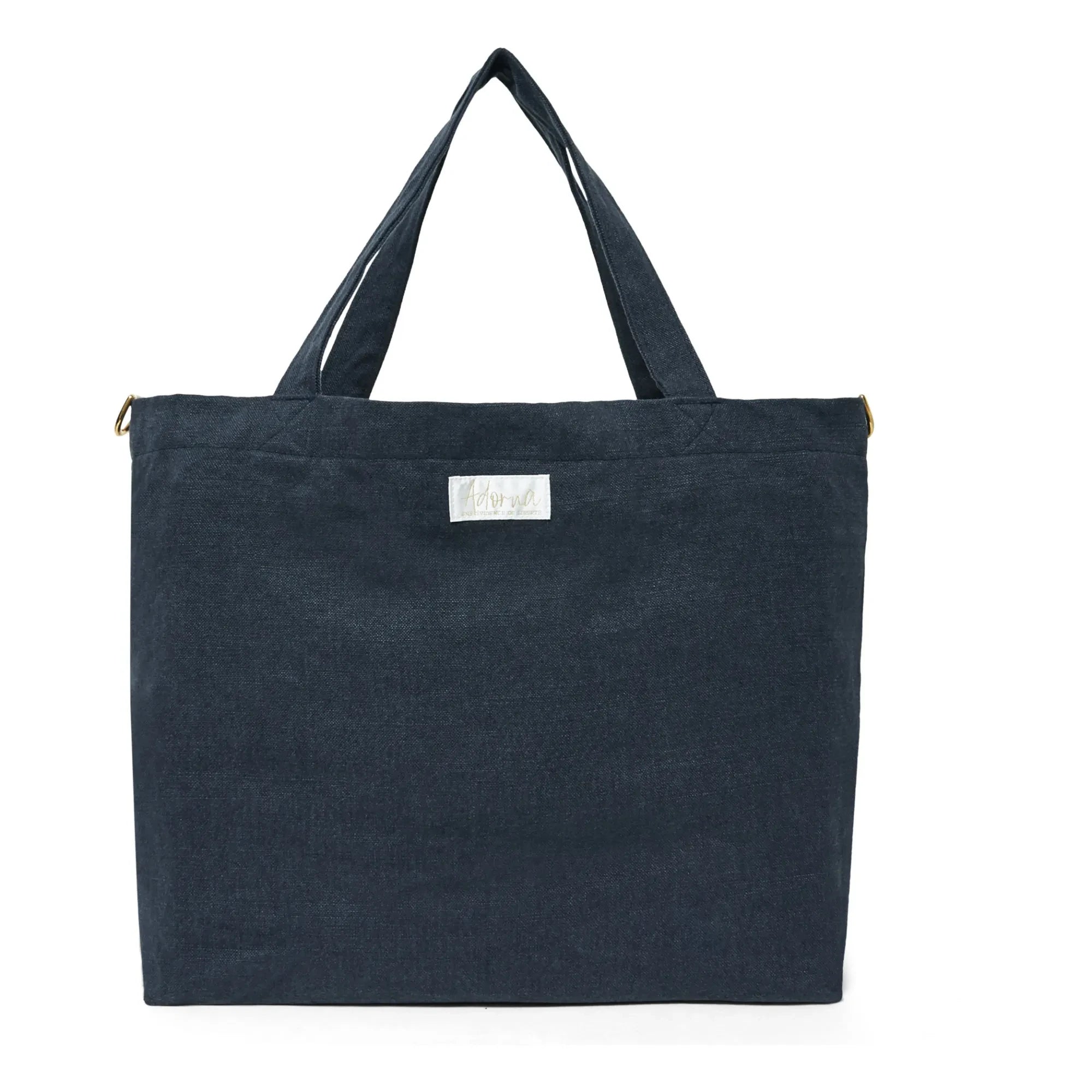 Adorna - Bolso tote de lino | Azul marino