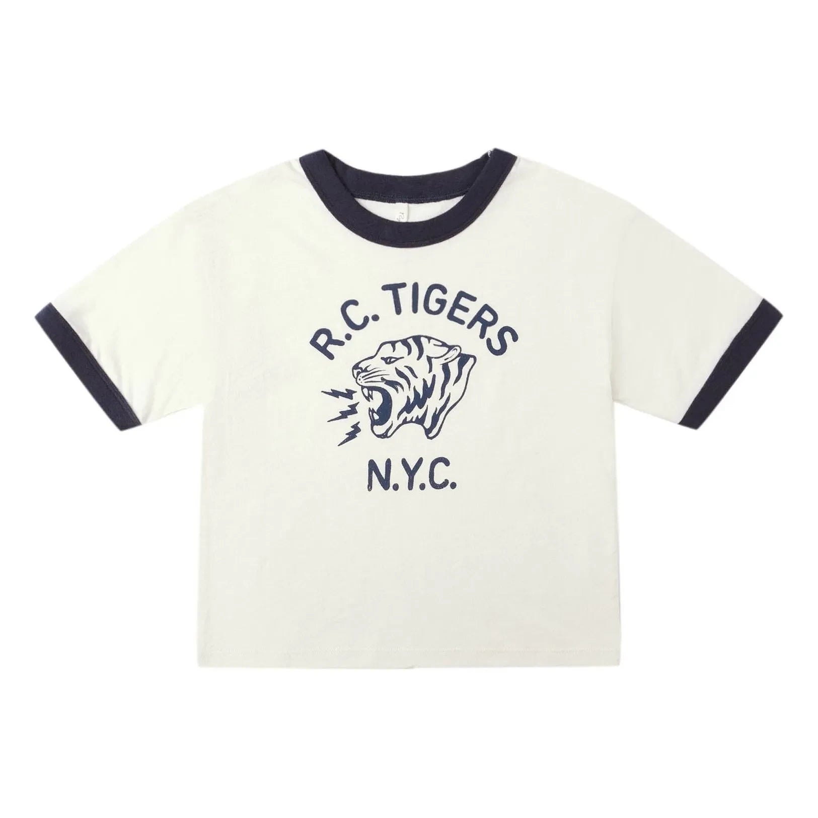 Rylee + Cru - Minicamiseta Ringer Tigers | Marfil