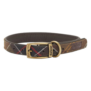 Barbour - Collar para perro de tartán | Beige oscuro y marrón
