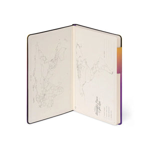 Legami - Cuaderno de Tapa Blanda Rayado - Vibras de Atardecer - Mi Cuaderno