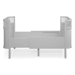 Sebra - Cama Sebra que crece, abedul 70x110 cm | Stone