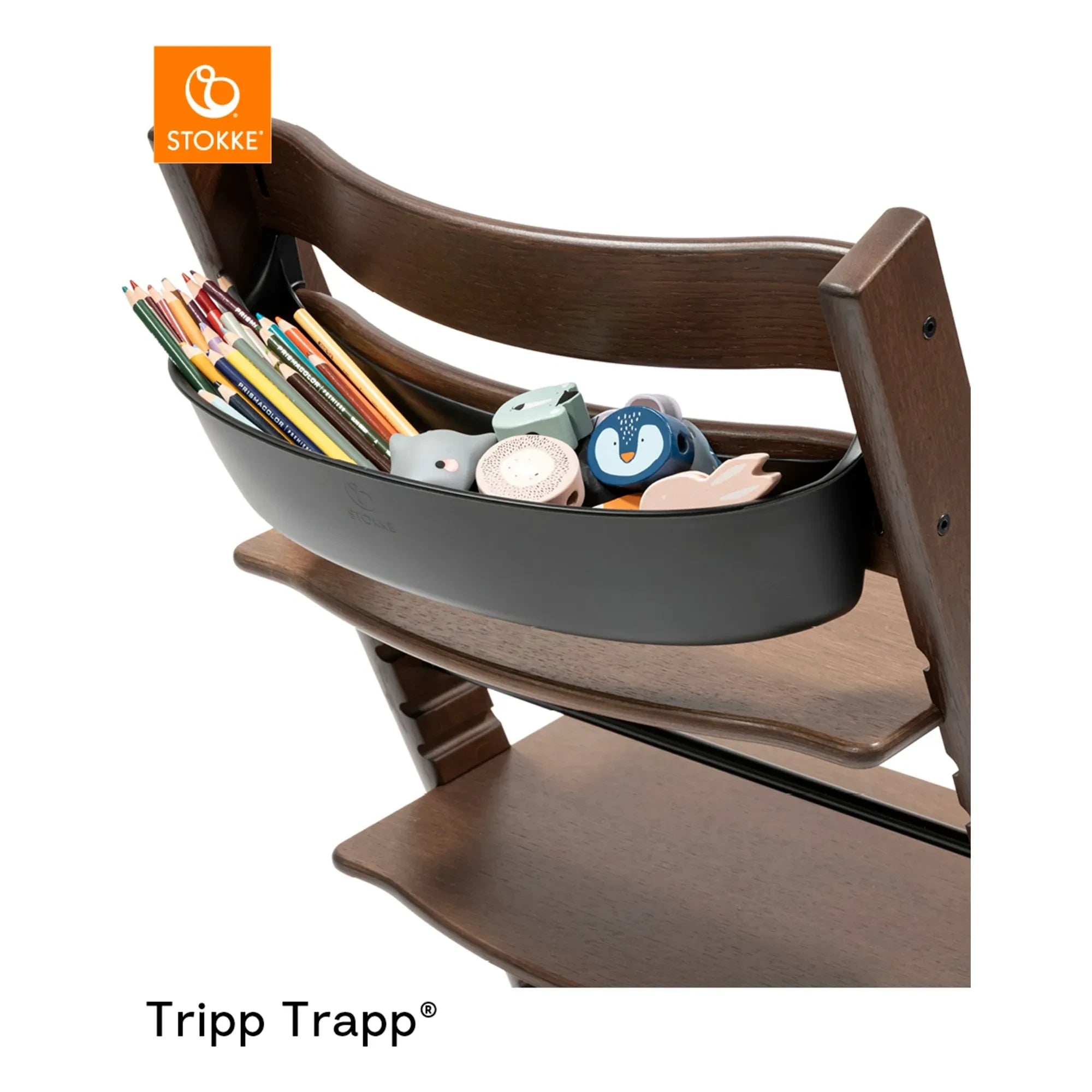 Stokke® - Recipiente de almacenaje para tronas Tripp Trapp® | Negro