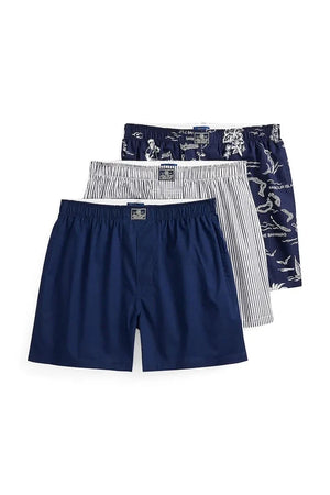 Bóxer de algodón para hombre Polo Ralph Lauren, paquete de 3