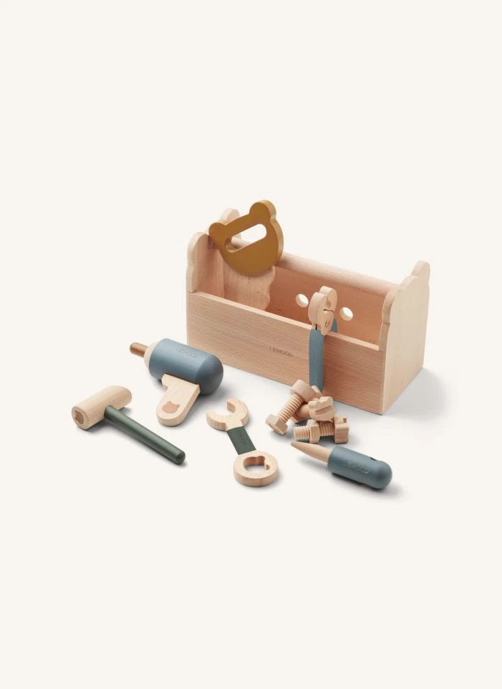 Liewood - Luigi Ahşap Alet Kutusu | Açık mavi