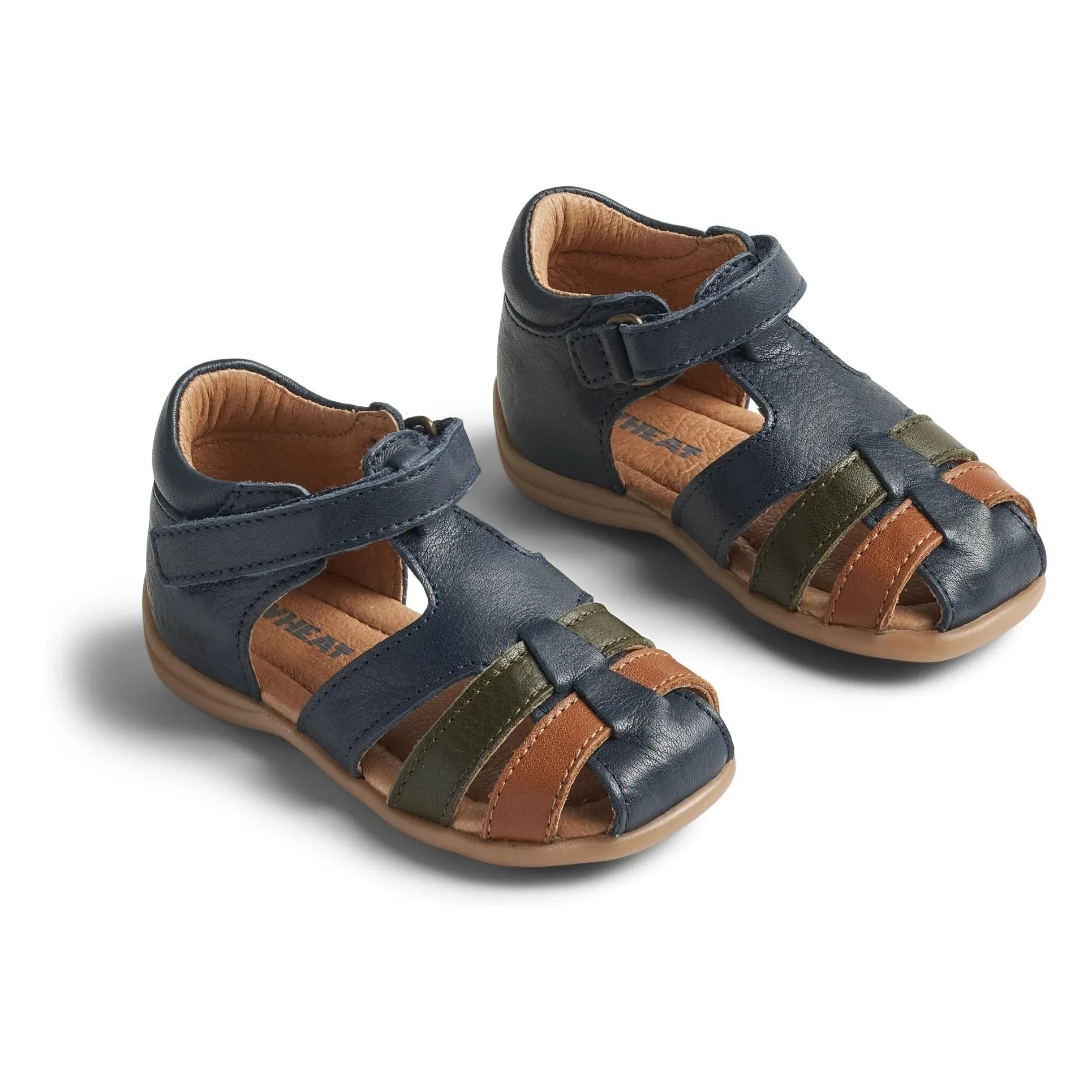Wheat - Sandalias Robbie Deri | Azul marino
