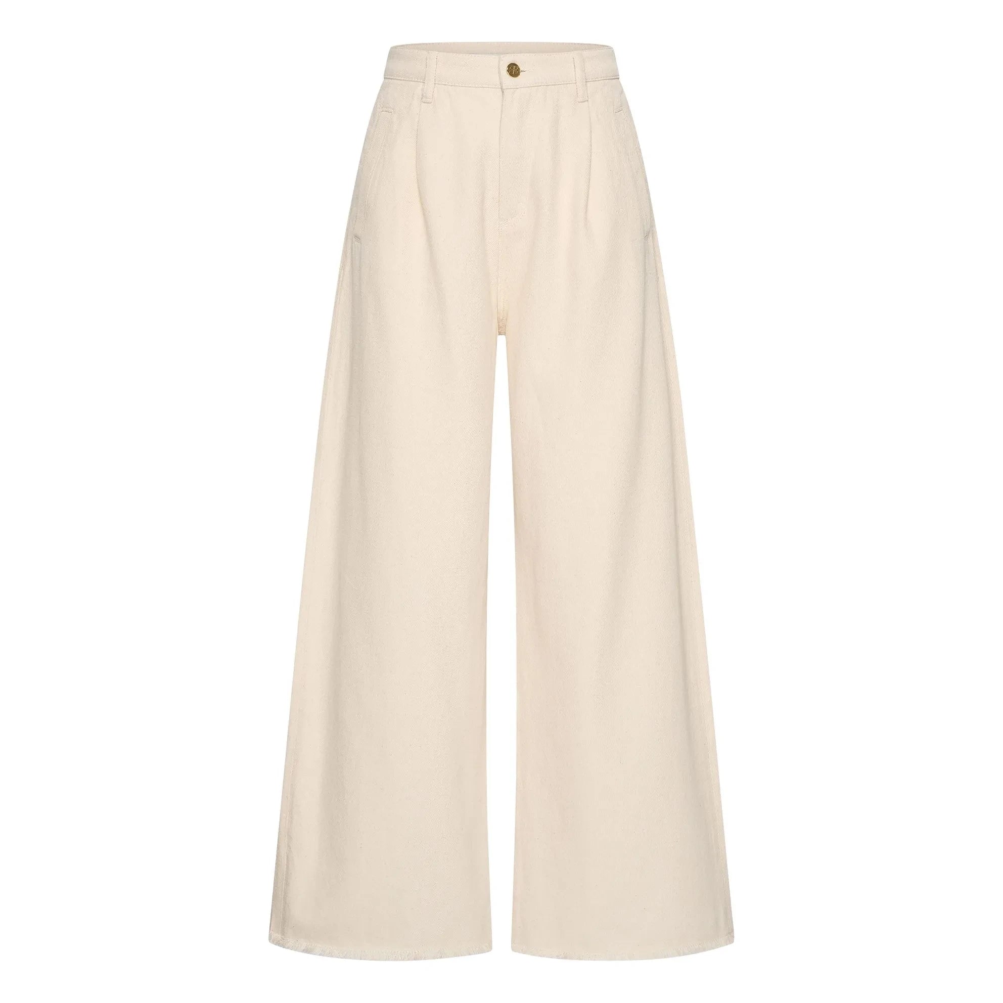 By Bar - Jeans de algodón orgánico Lux Grain | Blanco roto