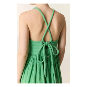 Leon & Harper - Vestido Romee de algodón orgánico | Verde agua