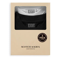 Scotch & Soda - Set de 2 camisetas de algodón orgánico | Negro