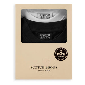 Scotch & Soda - Set de 2 camisetas de algodón orgánico | Negro