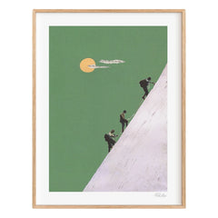 Ciel Glue - Mountain nº2 Poster con cordel - Edición limitada | Verde