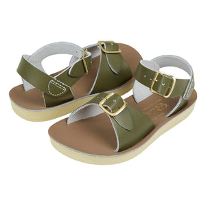 Sandalia de cuero impermeable Salt-Water - Surfer | Caqui