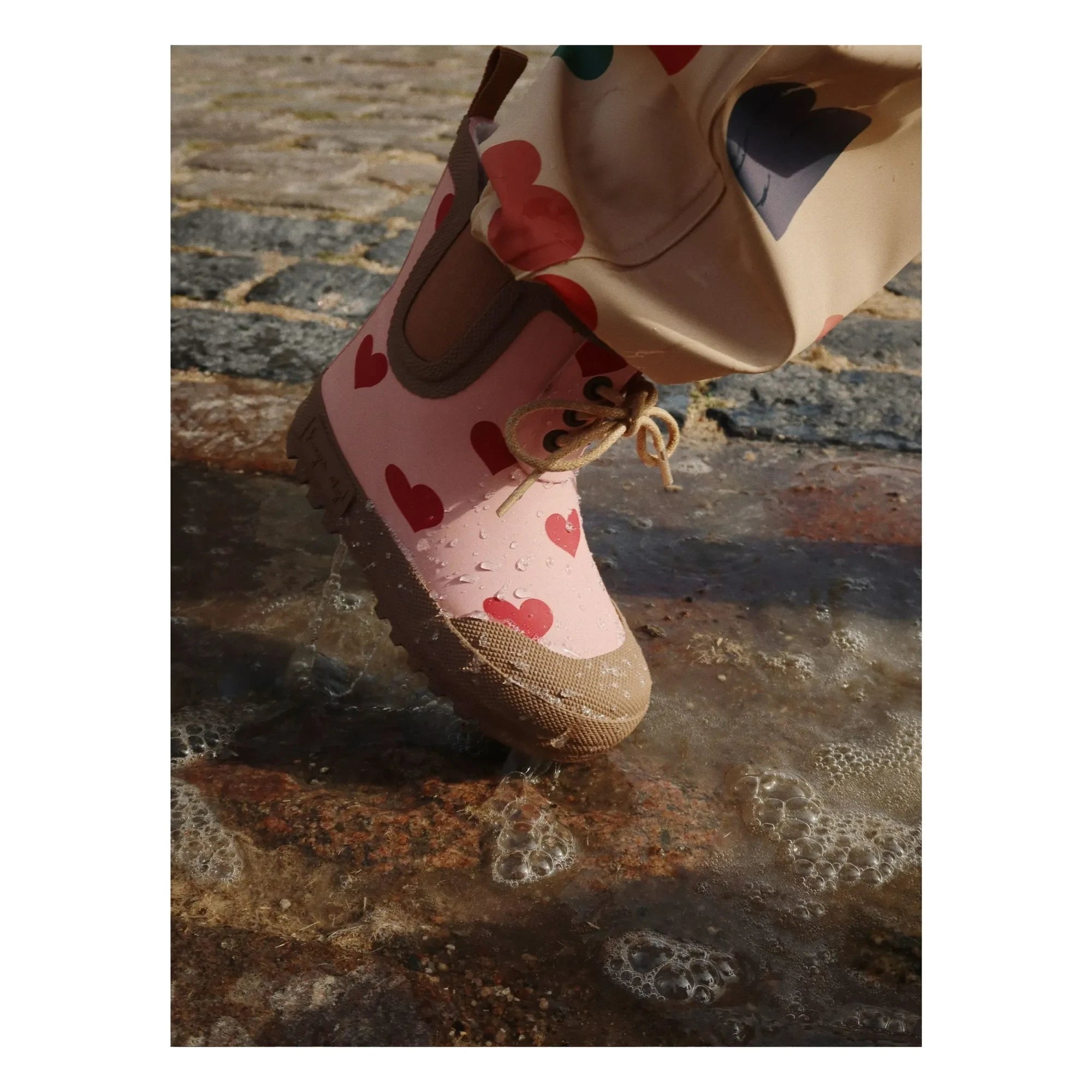 Konges Sløjd - Botas de agua Thermo Hearts | Rosa