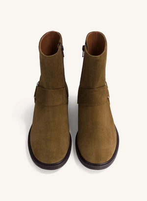 Socque Paris - Botas de Suede Dust | Caqui