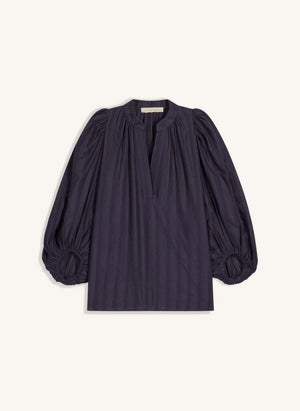 Vanessa Bruno - Blusa Bell de algodón | Azul marino