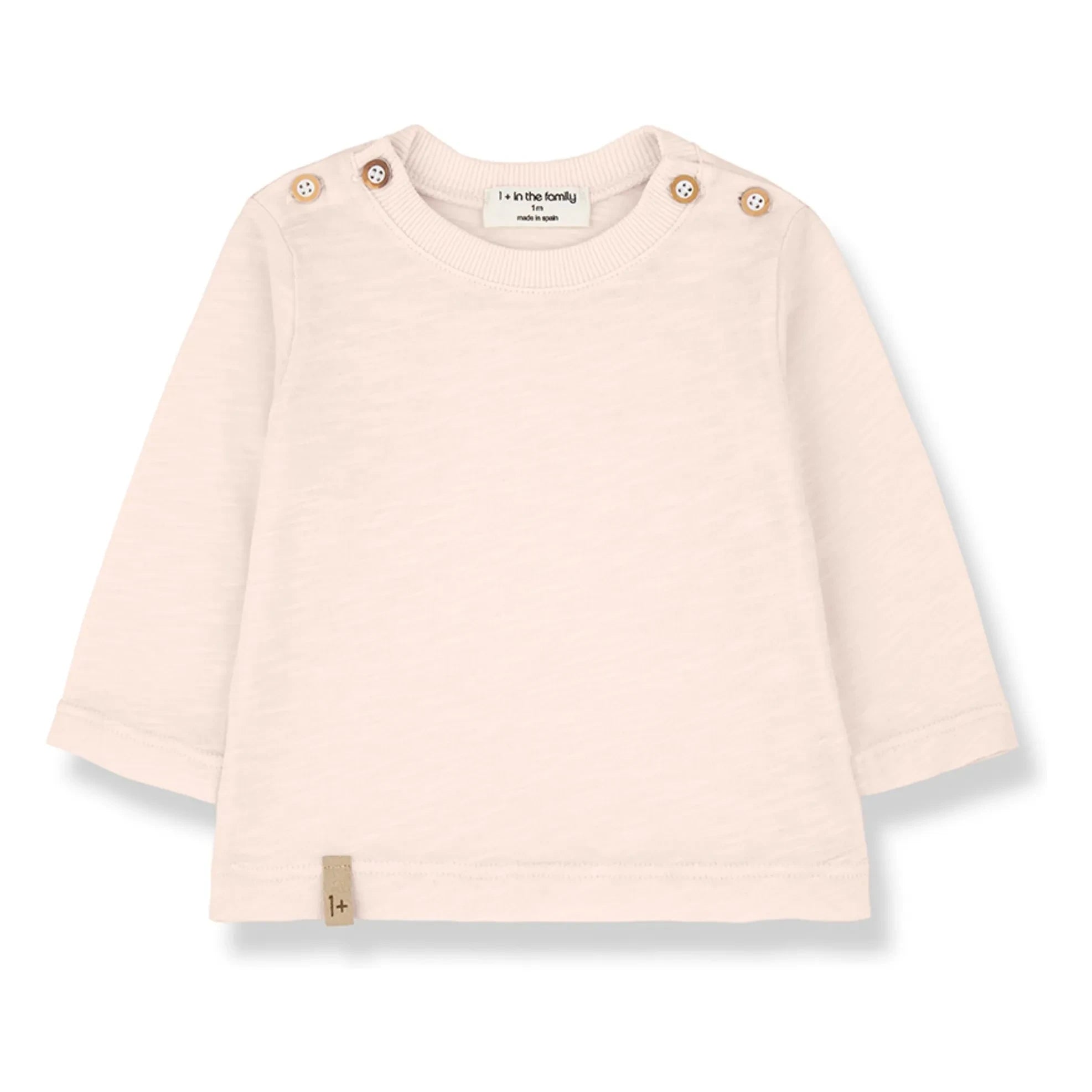 1+ en la familia - Camiseta Andros Chiné | Beige rosa