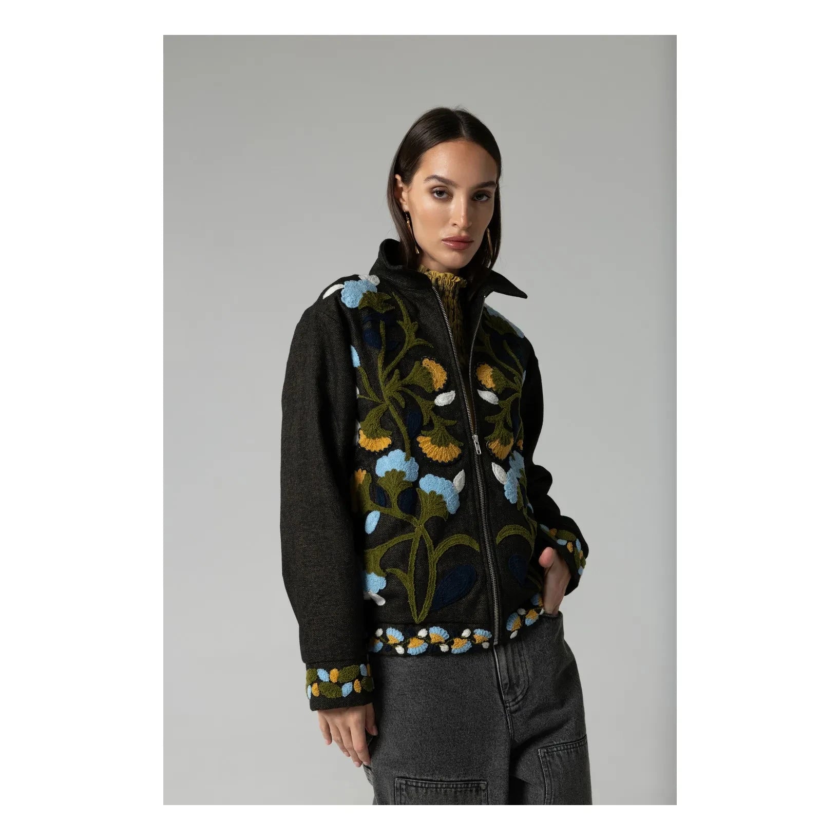 Virginie de Vinster - Chaqueta Jules Laine | Marrón