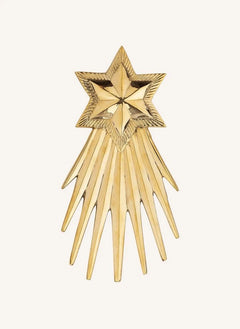 Anna + Nina - Adorno de Pared para Pedir un Deseo en la Estrella de Navidad | Oro