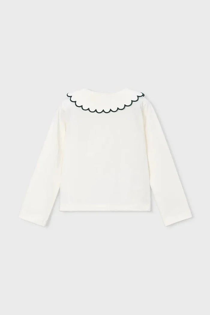 Blusa infantil Mayoral de algodón y elastano