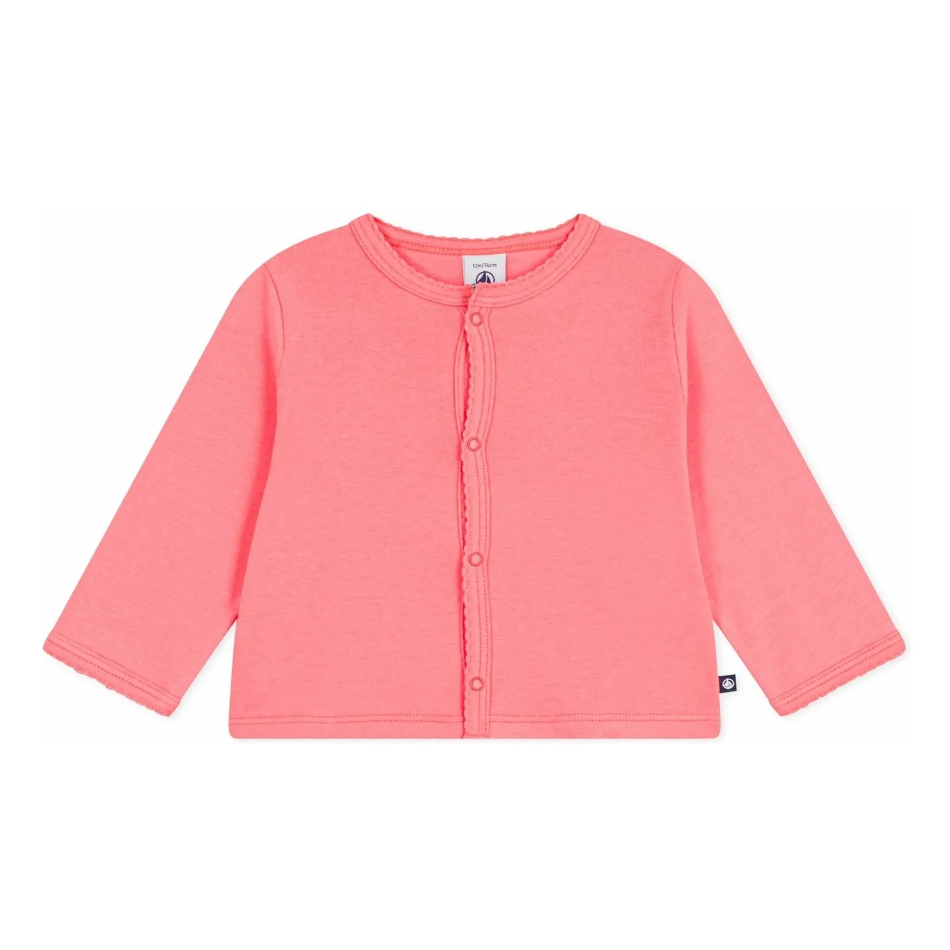 Petit Bateau - Chaleco liso | Coral