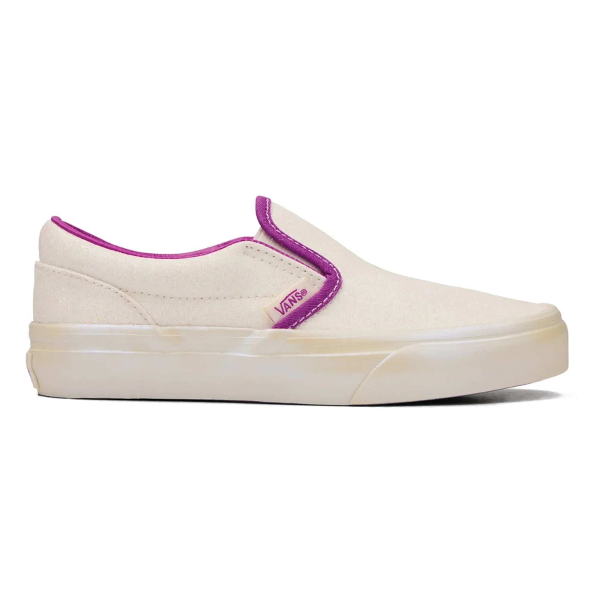 Vans - Zapatillas Slip-On con purpurina | Blanco