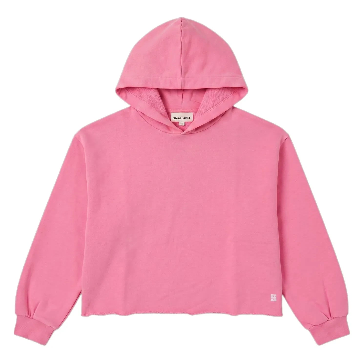 Smallable Kid - Sudadera de algodón orgánico con estampado de pétalos | Rosa caramelo