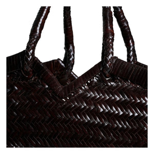 Vipera - Bolso tote Crudelia de piel | Chocolate