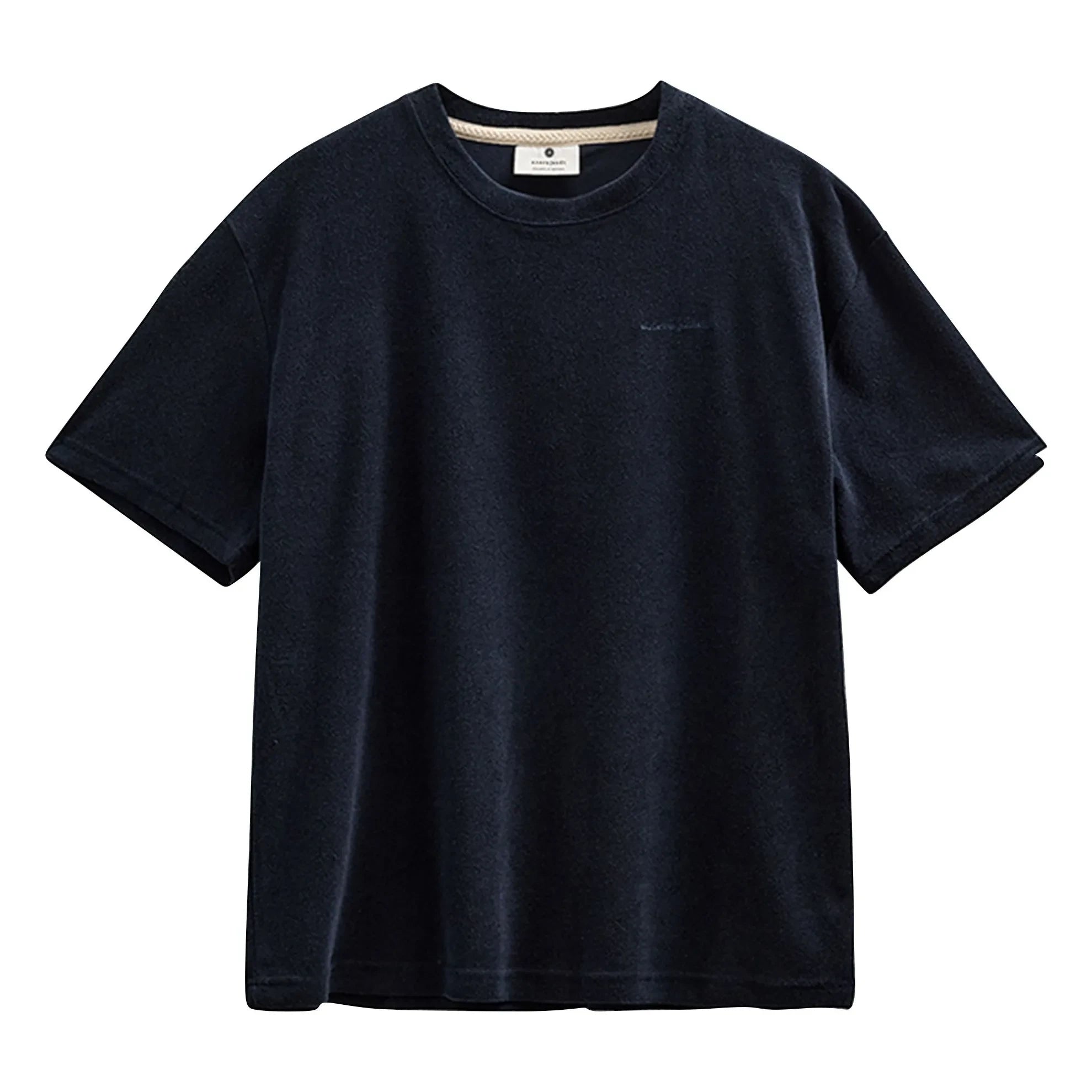 Anerkjendt - Camiseta de rizo Akvillads | Azul oscuro
