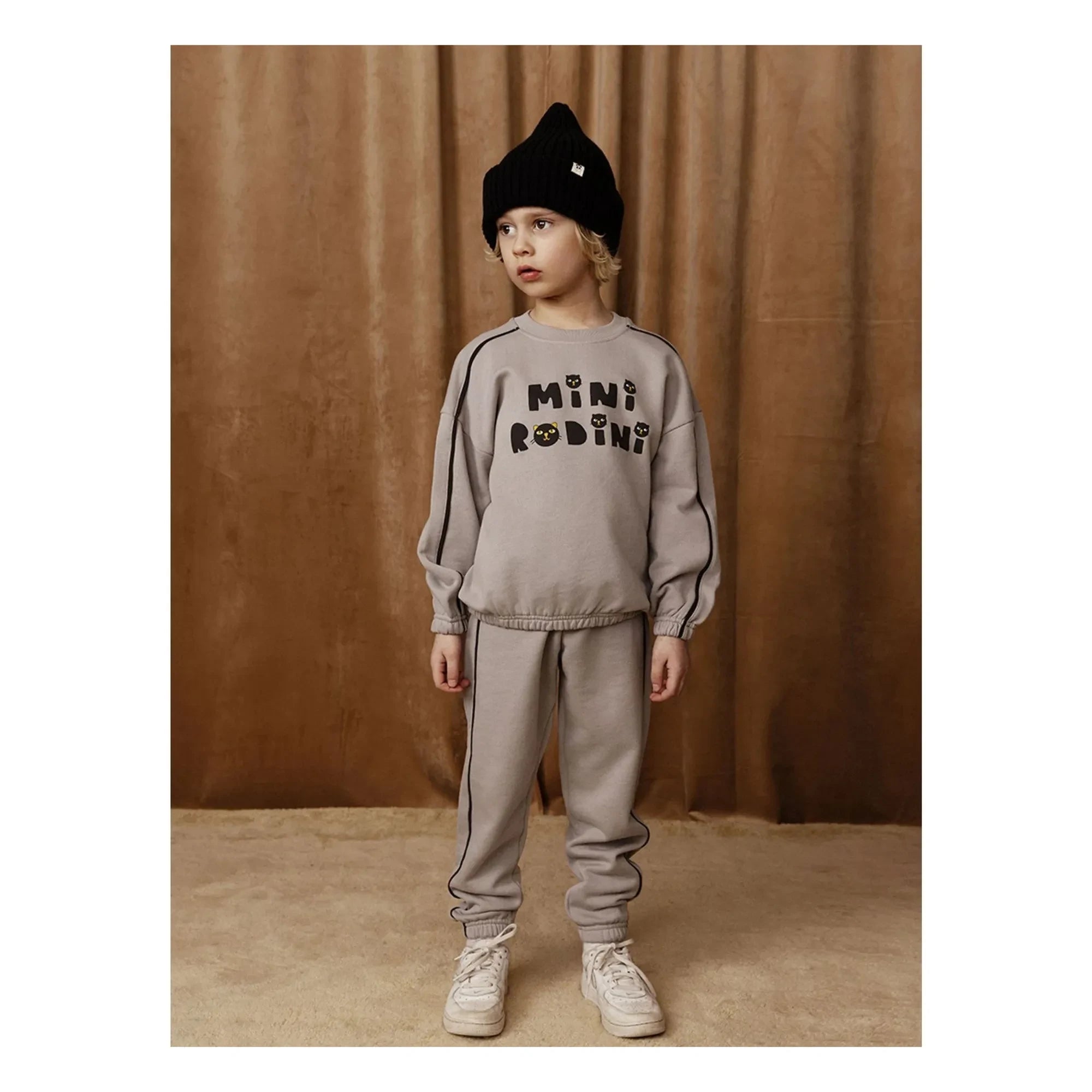 Mini Rodini - Jogger de algodón orgánico | Gris