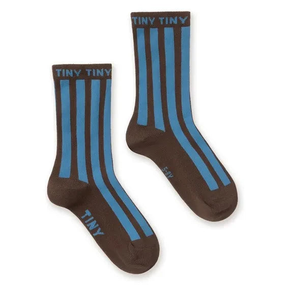 Tinycottons - Calcetines a rayas | Marrón