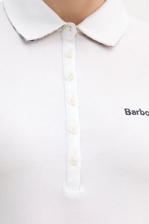 Polo de mujer de algodón elastano con detalle de cuello Barbour