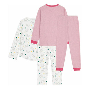 Petit Bateau - Conjunto de pijama de unicornio de 2 piezas | Blanco