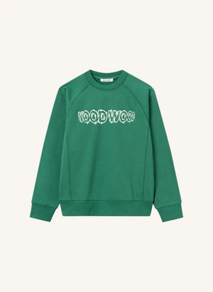 Wood Wood - Sudadera Orgánica Hester de Algodón | Verde oscuro