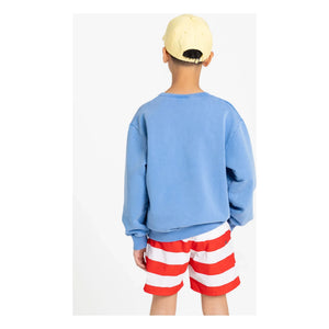 Smallable Kid - Sudadera Arlo de algodón orgánico | Azul real