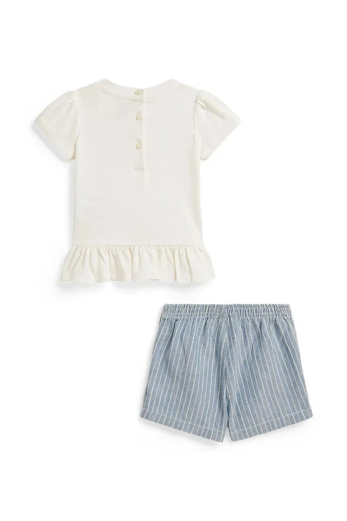 Conjunto de algodón Polo Ralph Lauren para niños