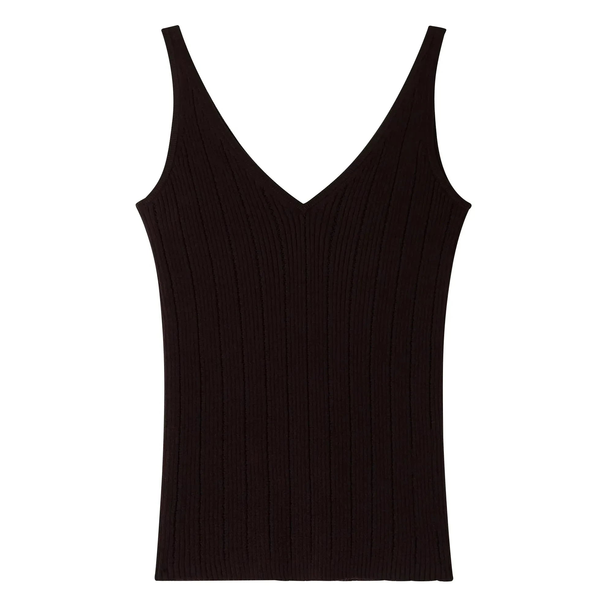 Sessùn - Camiseta de tirantes de algodón Attita | Café