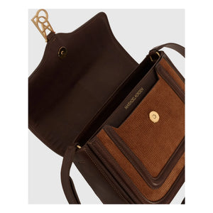 Maria de la Orden - Bolso Noah de Terciopelo y Piel | Camel