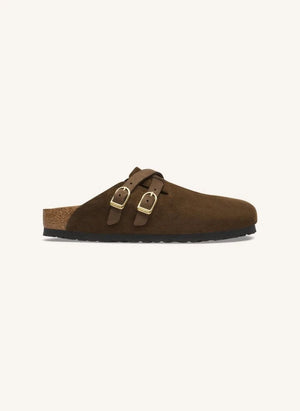 BIRKENSTOCK - Sandalias Blair de ante | Marrón oscuro