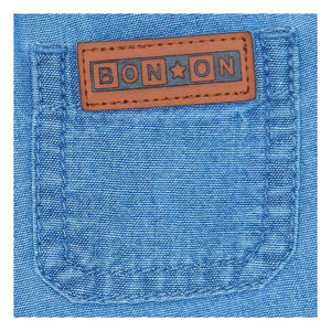 Bonton - Pantalón corto Lyon Chambray | Azul vaquero
