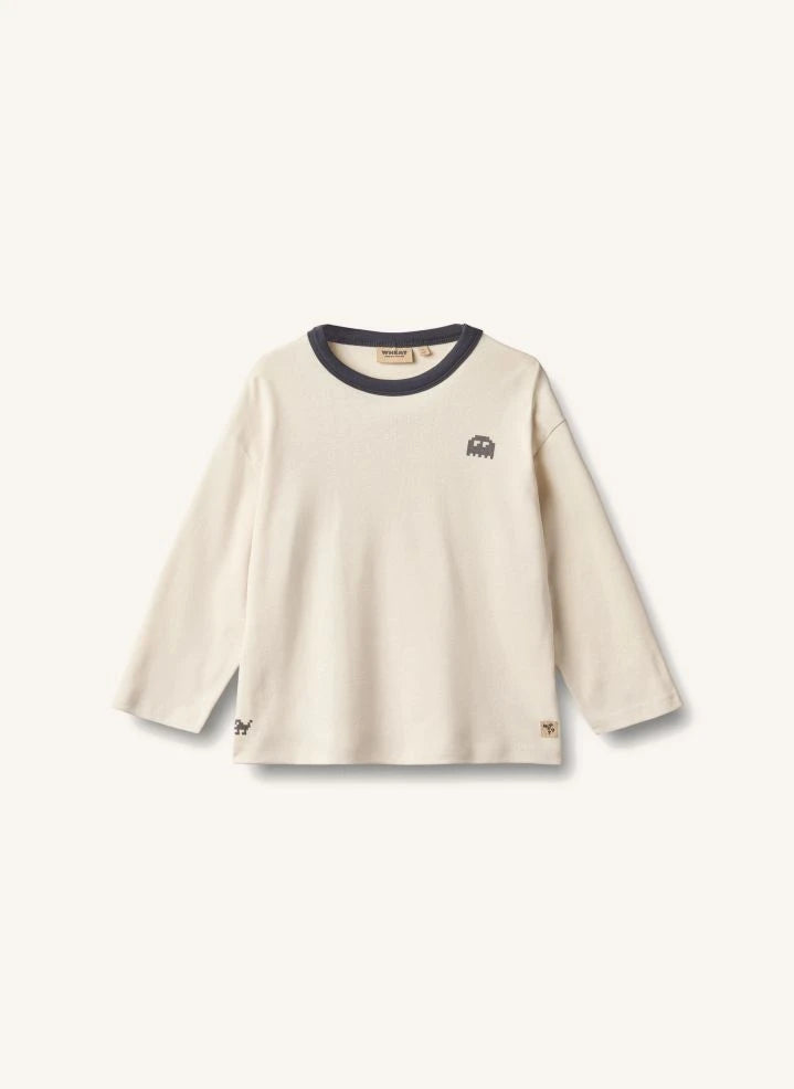 Wheat - Calvin Fantôme camiseta de algodón orgánico | Blanco roto