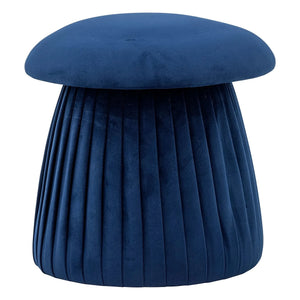 Bloomingville - Puf Roberta de poliéster reciclado | Azul