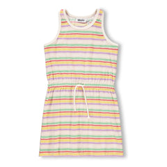 Molo - Vestido de Algodón Orgánico a Rayas Cherish | Crudo