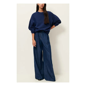 Sessùn - Sudadera de algodón Chebbi | Azul Marino